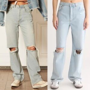 Boyish Ziggy Distressed Authentic Rigid Relaxed Straight Jean I Am Love Blue 28